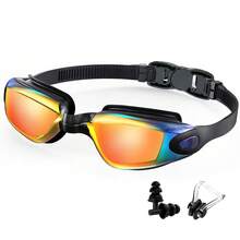 1pc Anti-Fog Anti-UV Anti-Leakage Adjustable Adult Men Women Youth Professional Swimming Goggles - Multicolor - View 13