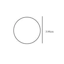 直径3.99厘米的扁平圆形亚克力展示架，非常适合收藏品和小雕像。 - 50pcs - 查看 6