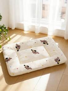Thảm lót giường cho thú cưng in hình chó hoạt hình, dành cho chó mèo và các động vật nhỏ, mềm mại, êm ái, thích hợp cho mùa xuân hè, có thể giặt, hai mặt, dùng được cho mọi mùa, dùng cho lồng hoặc giường sofa. - Nhiều màu - Xem 7