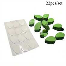 22pcs Seamless Green Plant Fixator | Household Wall Climbing Buckles, Green Ivy And Watermelon Vine Climbing Artifact, Plastic Material - A - View 4