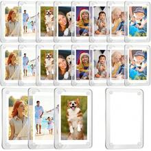 Pcs Acrylic Fridge Magnetic Frames For Photos Compatible With   Mini Pictures Double Sided Clear Fridge Magnetic Frame For Family Friend Class Of 2026, 2.36 X 3.54 Inch - 2,36 x 3,54 inch - Xem 1