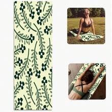 1pc 71*22inch Yoga Mat, Various Floral Patterns Available - Non-Slip Durable Extra Wide & Thick Fitness Mat, Home & Professional Beginner Yoga Training Mat - Multicolor - View 13
