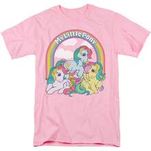T-Shirt Under The Rainbow Pink  All Seasons,220g Pure Cotton Single-Sided Printed Crew Neck Short-Sleeved T-Shirt,Unisex Top,Base Layer - 顏色4 - 查看 1
