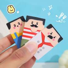 1pc Bald Head Shaped Eraser, This Set Of Uniquely Styled Cartoon-Style Fun Erasers Can Add Fun To Your Stationery Collection. These Cute Erasers Are Not Only Practical Writing Tools, But Also Eye-Catching Conversation Pieces. Random Styles, Very Suitable For The Back-To-School Season. Stationery, Perfect Student Rewards And Treasure Box Filler Prizes, Fun Erasers, Classroom, Cute Stationery. - Camel - View 1