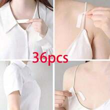 SGIAWETA-108/36pcs Anti-Slip Clothing Tape, Fashion Adhesive Bra Strap Covers, Dress Shoulder Strap Fixator, Double-Sided Wardrobe Tape, Back-To-School & Party Outfit Essential - All Products Designed To Prevent Wardrobe Malfunctions And Ensure Secure Fit-Birthdaygift - 108件 - 查看 6