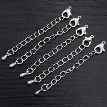 10pcs 50/70mm Length Extended Extension Tail Chains With Lobster Clasps Connector For Necklace Bracelet DIY Jewelry Making Findings Accessories - Tail Chain - View 4