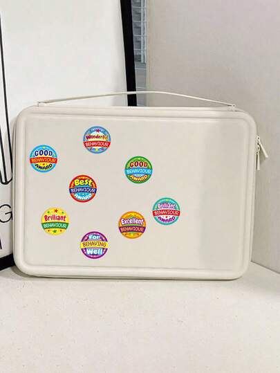 1 Roll Reward Stickers For Kindergarten, Praise Pattern Stickers, Motivational Stickers For Students