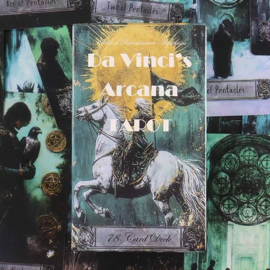 达芬奇秘仪塔罗牌，78张牌，英文版 - 彩色 - 查看 1