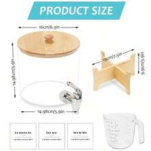 Laundry Detergent Dispenser, 0.7 Gallon Fabric Softener Dispenser For Laundry Room Organization, Acrylic Liquid Laundry Detergent Dispenser With Spigot, Detergent Holder, Measuring Cup - Multicolor - View 8