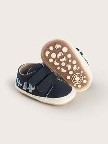 3-6-9 Months Infant Shoes, Unisex Infant Casual Cartoon Breathable Cloth Shoes, Toddler Walking Shoes, Suitable For Spring & Autumn - Royal Blue - View 2