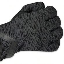 Isotoner Womens Spandex Touchscreen Cold Weather Gloves With Warm Fleece Lining And Details - Cỡ lớn-Rất lớn + Màu đen nhám - Smartdri - Xem 5