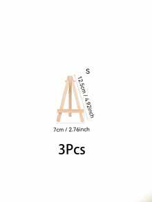 1/3pcs Wooden Easel Frames, Wedding Table Number Holders, Photo Display Stands, Crafts & Art Supplies, Home Decor, Natural Wood Tripod Easel, Display Stands For Meetings & Weddings, Business Card Holders, Painting Crafts, Mini Easel, Multifunctional Drawing Display Stand - Wood Color - View 16
