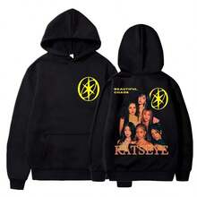 Katseye  Chaos Album 2025 Hoodies Fashion Vintage Men Women Korean Sweatshirts Winter Oversized Casual Sportwear Essentials Hoodie Hoodie Women Sweatshirts Women Hoodies Men's Hoodie Sweatshirts Men Essentials Fear - màu đen - Xem 5