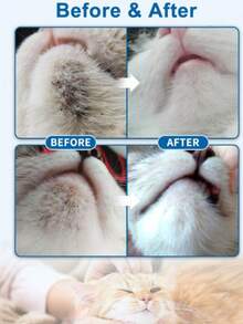 Cat Chin Acne Care Set - Gently Remove Blackheads On The Cat's Chin, Comes With A Cleaning Brush, No Animal Testing, Keep The Cat's Chin Soft And Refreshing.Pet Chin Cleaning Care Set, Gently Cleans The Chin Hair Of Dogs And Cats. - Baby Blue - View 3