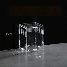 1个亚克力爬行动物宠物盒，蜘蛛蜥蜴蛇类饲养箱，小型透明饲养箱，方便观察爬行动物，也可作为礼物赠送 - 透明色 - 查看 6
