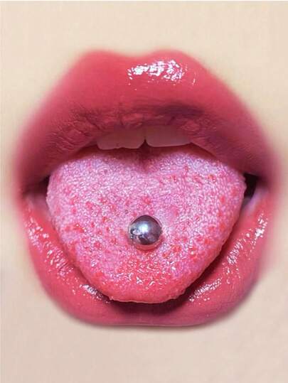 Set de 6 piezas de anillos de lengua y barras de pezón con decoración de bolas estilo punk Y2K, de acero inoxidable 14G 16MM, barras rectas para perforación corporal, joyería para mujeres y hombres, accesorios para fiestas, festivales de verano y bailes de graduación