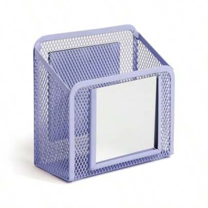 Lavender Purple Magnetic Locker Cup With Mirror Locker Mirror With Pencil Holder Magnetic Organizer For School Lockers 5" X 2.4" X 4.75"