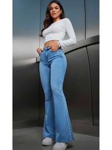 Women Pants - Blue - View 4