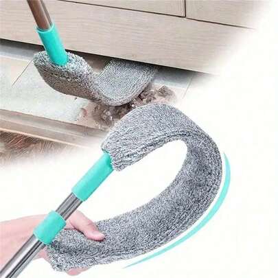 Extendable Cleaning Mop, Suitable For Cleaning Bed Frames, Sofa Bottoms, Furniture Crevices, Comes With Replaceable Mop Heads