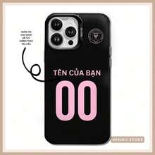 Local Shipping Within 24 Hours. Case Compatible With Apple17 Samsung22-25 Galaxy, Round Orange Pattern Football Case, Can Be Printed According To Requirements, Black Inter Milan Model, 6/6splus/7/7plus/8/8plu. - Black - View 1