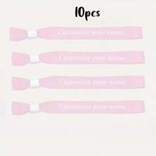 [Personalizado] Pulseras para fiestas personalizadas, pulseras de cinta desechables, pulseras de registro de eventos de conferencia, personalizadas para actividades, cumpleaños, bodas, reuniones grupales, festivales de música y conciertos, que agregan un ambiente festivo a los conciertos de música y celebraciones festivas - Multicolor - Ver 16