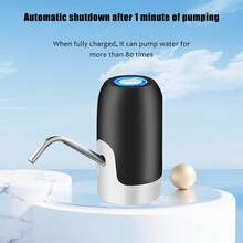 1 pieza Dispensador de agua automático recargable por USB - Bomba de agua eléctrica para el hogar, la cocina, el dormitorio y la oficina - Multicolor - Ver 7