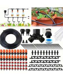 Garden Plant Irrigation Sprinkler System, Automatic Irrigation Equipment Set, Equipped With Adjustable Sprinkler Drip Irrigation Device, Includes 1/4-Inch Drip Irrigation Kit, Suitable For Gardens, Greenhouses, And Lawns. - Irrigation Kit - View 12