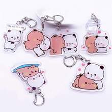 Creative 2D Acrylic Keychain, Cartoon Anime DIY Personalized Bag Pendant Accessory - View 1