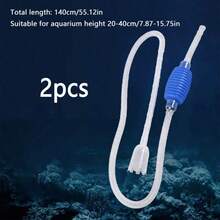 3-In-1 Manual Aquarium Water Changer And Gravel Cleaner - Fish Tank Sand/Gravel Vacuum Cleaning Tool With 3 Nozzles And Hose Kit For Efficient Aquarium Maintenance, Aquarium Maintenance Tool | High-Efficiency Cleaning Tool | Aquarium Cleaning Tool - Straight Head - View 9