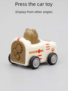 1pc Inertial Press Airplane Toy, Mini Racing Car Toy, Cartoon Animal Toy Car, Children's Toy Car, Small Gift For Kids, Back To School Season - Push Toy Car - View 9