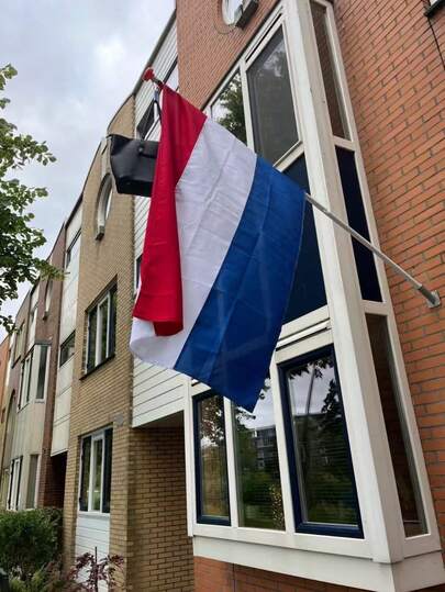 1 Stück Niederlande Flagge, Festivalfahnen, Gartenfahnen, Wettbewerbsfahnen, in leuchtenden Farben, Niederländisch