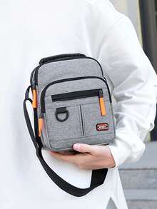 新款防水牛津布斜挎包，单肩包，休闲男士背包，斜挎手提包，耐用耐磨。 - 彩色 - 查看 8