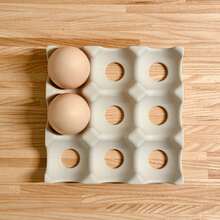 Creative Egg Storage Box, Egg Rack, Egg Holder, Tableware, Egg Tray - White - View 4