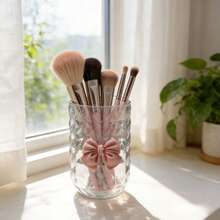 1 hộp đựng mỹ phẩm hình nơ | Hộp trang trí phòng ngủ, thích hợp đựng cọ trang điểm, đồ dùng văn phòng, đồ dùng phòng tắm và phụ kiện phòng ngủ. - nhiều - Xem 5