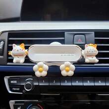yucen 2026 New Cute Cat Car Phone Holder, Air Vent Mount Navigation Bracket Accessories - A - View 4