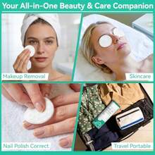 300PCS Cotton Rounds Bulk Soft Lint Free Cotton Pads For Face High Absorbency Makeup Remover Pads For Facial Cleansing Toner Nail Polish Removal Daily Beauty And Personal Care - như hình - Xem 5