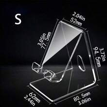 1 cái giá đỡ điện thoại và máy tính bảng bằng acrylic, giá đỡ để bàn tiện dụng để sạc và trưng bày, giá đỡ điện thoại để bàn bằng acrylic trong suốt. - Nhiều màu - Xem 13