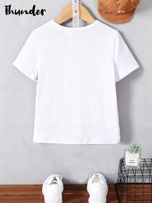 [Disney Licensing]A Short-Sleeved T-Shirt Suitable For Boys. The Front Features The Design Of Lightning McQueen From "Cars". It Is Perfect For Use As A Gift For Any Occasion. - trắng - Xem 4