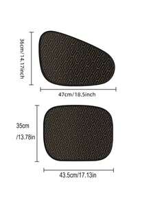 2片装可折叠激光静电吸附汽车侧窗遮阳帘（无需吸盘），可重复使用的车载静电吸附遮阳帘，汽车隐私保护板，防晒隔热帘 - 彩色 - 查看 11