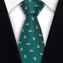 1pc Paisley Print Necktie, Suitable For Casual, Business, And Party Occasions - Multicolor - View 2