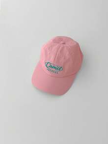 复古字母刺绣棒球帽，透气宽檐网眼帽，女士百搭可调节后扣帽，夏季款 - Cand刺繡 - 查看 8