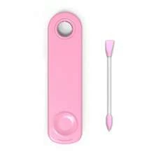 Escobillas de limpieza multifuncionales de silicona lavables, con palillo de limpieza con agujero, desmaquillante y limpiador de oídos 2 en 1, reutilizables sin desprendimiento - A - Ver 13