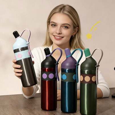 1pc 750ml 316 Stainless Steel Bird Shaped Vacuum Insulated Coffee Cup With Handle, Leak-Proof Thermal Water Bottle Suitable For Cycling, Backpacking, Office, Car, School, Party, Camping