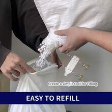 Polystyrene Beans For Beanbag Refill, White Polystyrene Foam Balls, Lazy Sofa Filling, Dog Bed Pet Nest Filling, Foam Particles Filler, Dolls Pillow Filling, DIY Crafts Stuffing - View 5