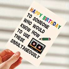 Funny Birthday Card Banquet Gift Gift Card Suitable For Family Friends Male/Female 10 12 20 30 38 40 42 50 52 60 62 70 75 80 82 90 Age Group Friendship Gift Party Classmate Mr./Ms. Funny Family Son Daughter - Multicolor - View 7