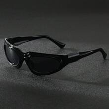 1副Y2K风格方形镜框可爱时尚女式眼镜 - 黑色 - 查看 3