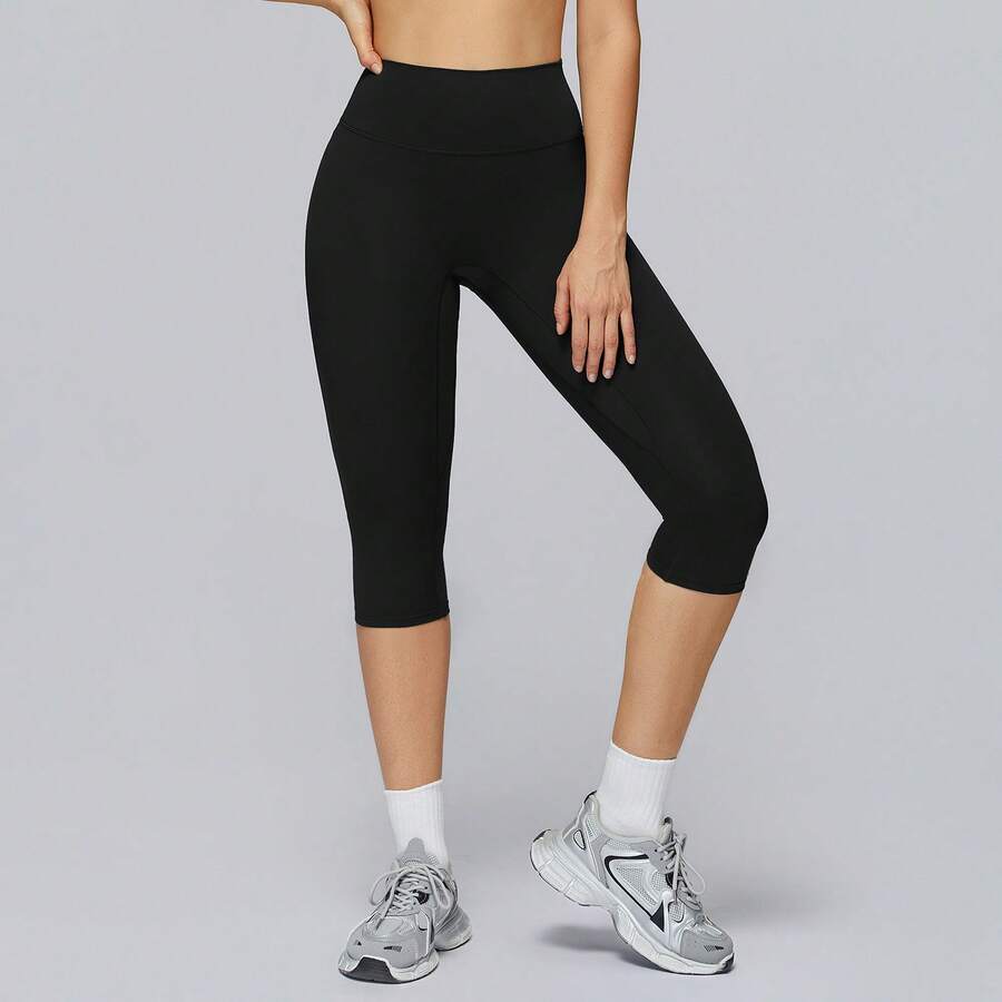 EBIOSVE 1pcs  Women's Solid Color Sports Leggings With Pockets Yoga Pants Women With Pockets Capri Leggings For Women Workout Leggings For Women Yoga Capris