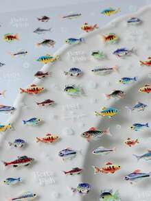 High Quality Metallic Gold Foil Nail Art Stickers, High Relief Design - Dusty Blue - View 2