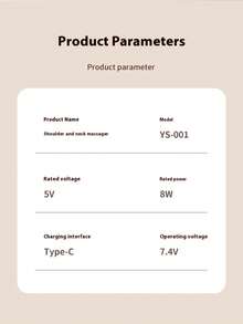电动振动斜方肌按摩披肩，揉捏颈肩按摩器 - 送给父母、男士和女士的礼物 - 充電式 - 查看 13