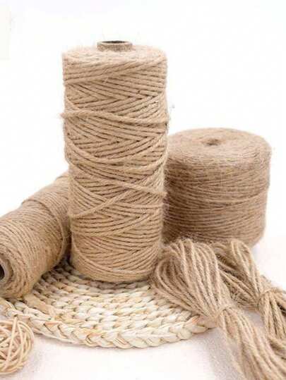 High Quality Natural Jute Rope, Fiber Rope, Jute String, Rustic Decor, Garden Goods Binding, DIY Large Vases, Planters, Furniture Decor, Handles, Wall Frames, Handmade Crafts, Home Decor, Wedding Gifts Wrapping, Clothing Tags, Photo Wall Hanging, Hanging Ropes, Bird Nest Lamps, Cat Trees Repair And Replacement, Planter Decor, Pipe Decor, Stair Handrail Decor